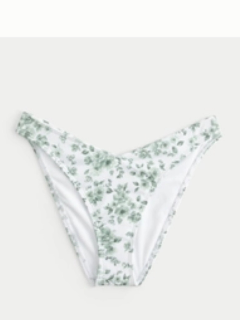 Hollister Ribbed V-Front High-Leg Cheeky Bikini Bottom NWT